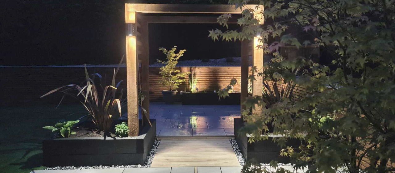 Timber Archway by night Timber Archway by night