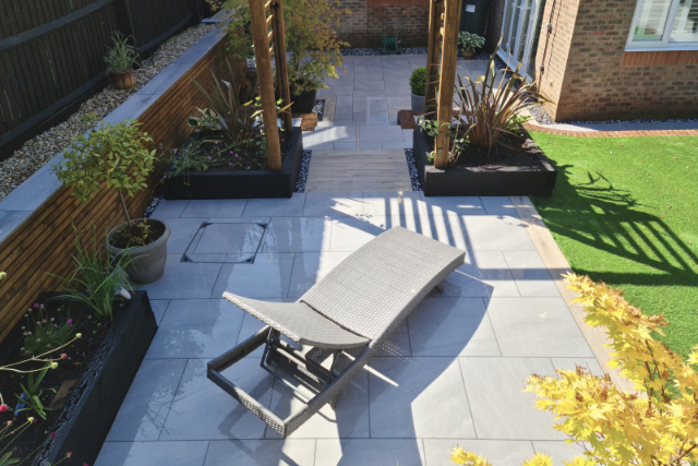 The patio by day The patio by day