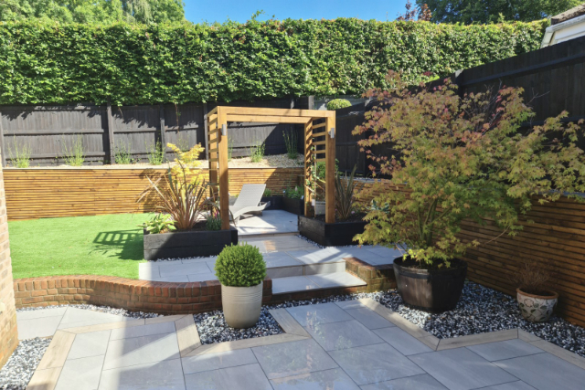 Timber Archway - Garden redesign Timber Archway - Garden redesign